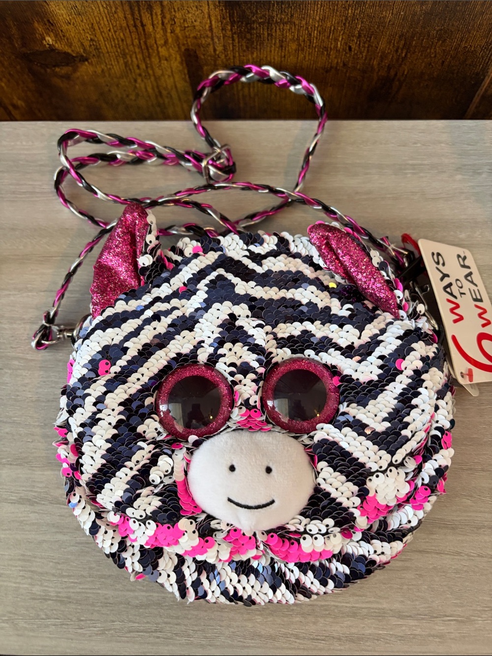 Ty Girls Sequin Animal Crossbody Bag
